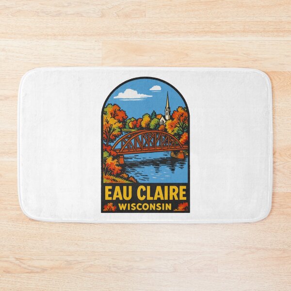 Item preview, Eau Claire Wisconsin Style Decal designed and sold by Decal Mania.