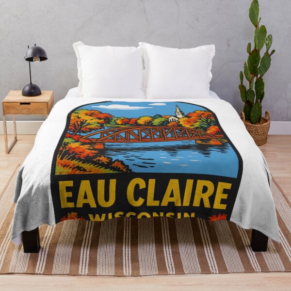 Item preview, Eau Claire Wisconsin Style Decal designed and sold by Decal Mania.