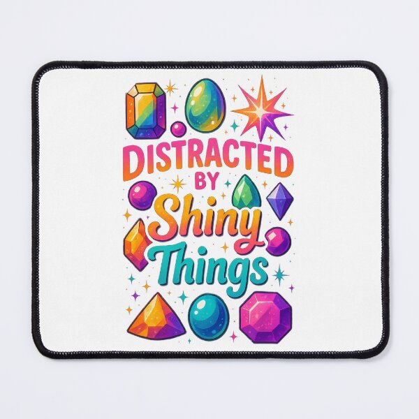 Item preview, Distracted by Shiny Things – Colorful Gemstone Art designed and sold by Happy Bag.