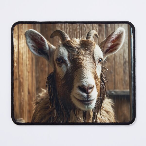 Item preview, Goat Enjoying Rustic Shower designed and sold by vk09.