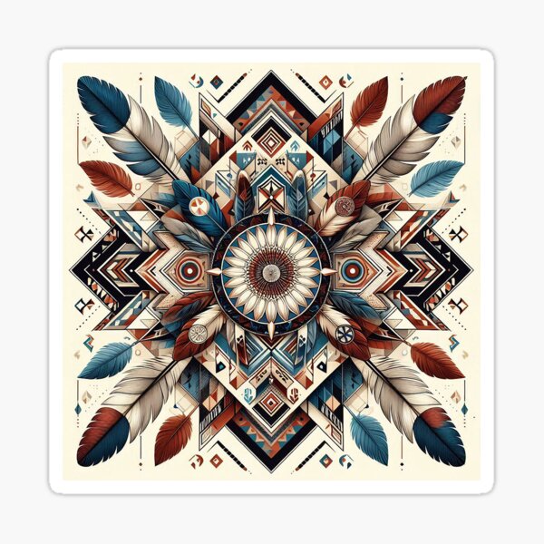 Item preview, Spirit Guide’s Feather Mandala designed and sold by nikkolaus.