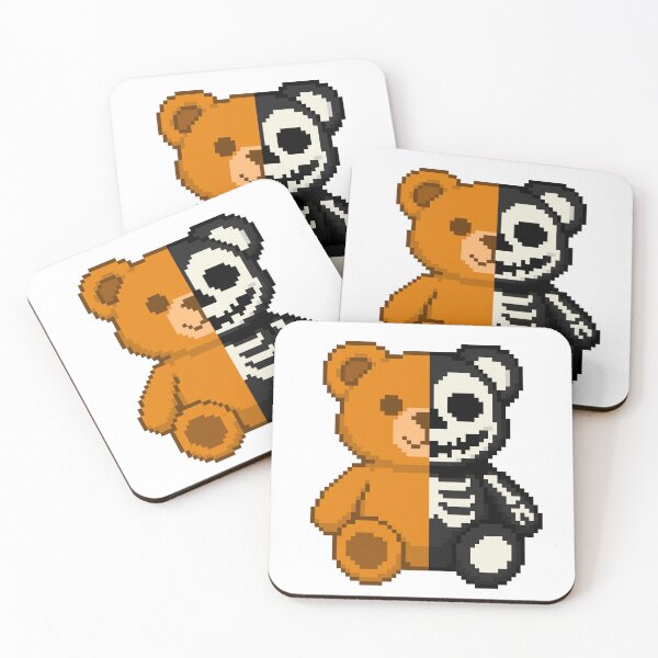 Item preview, Pixel Creepy-Cute Bear – Classic Halloween designed and sold by retro_pixel.