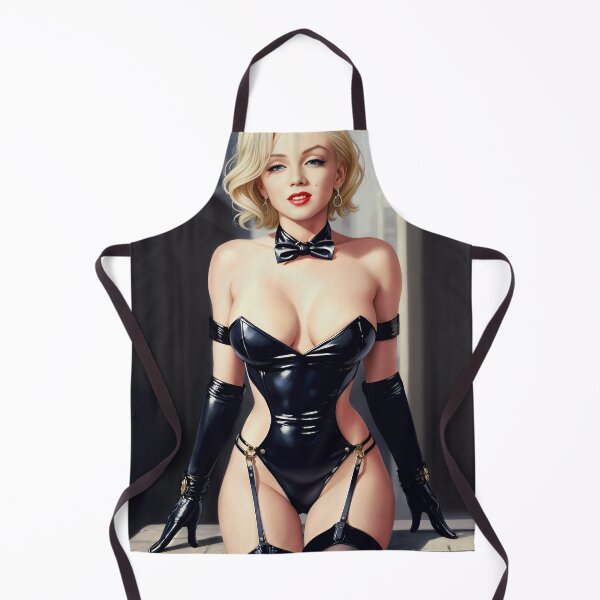 Item preview, Marylin dolly style in black latex digital art designed and sold by artprivatetop.