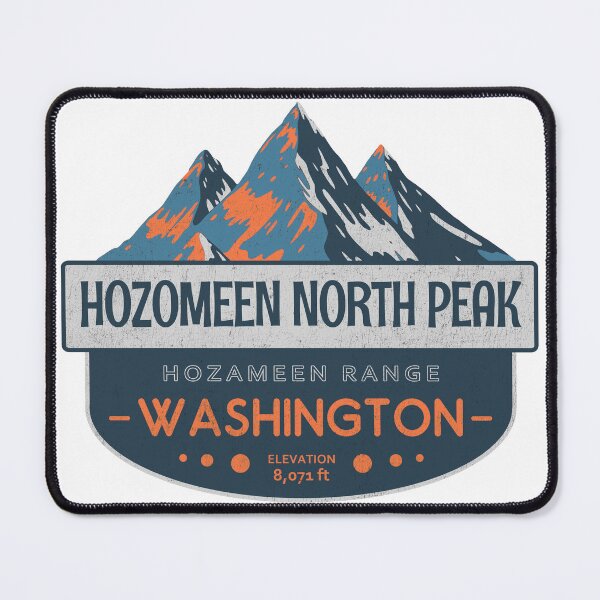 Item preview, Hozomeen North Peak, Hozameen Range, Washington, Mountain Badge designed and sold by Wanderful-roads.