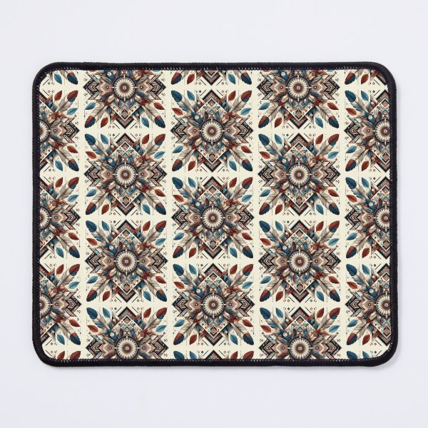 Item preview, Spirit Guide’s Feather Mandala (repeating pattern) designed and sold by nikkolaus.