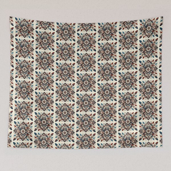 Item preview, Spirit Guide’s Feather Mandala (repeating pattern) designed and sold by nikkolaus.