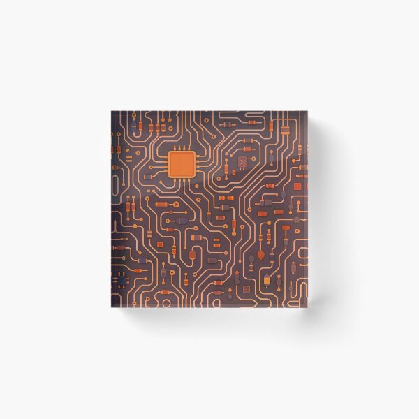 Item preview, Copy of Copy of Motherboard circuit collection - warm autmn a designed and sold by Queueka.