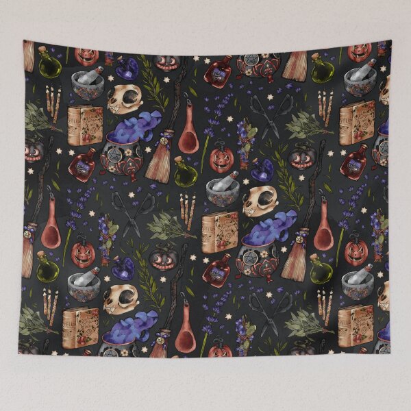 Item preview, Kitchen Witch Black background designed and sold by JJLosh.