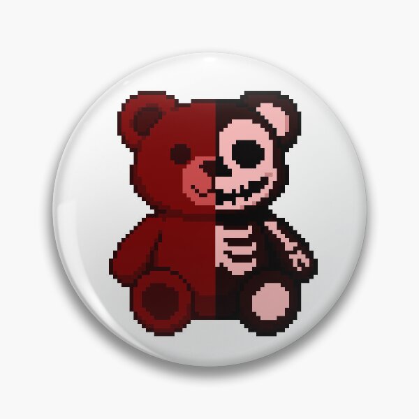 Item preview, Pixel Creepy-Cute Bear – Bloody Horror designed and sold by retro_pixel.