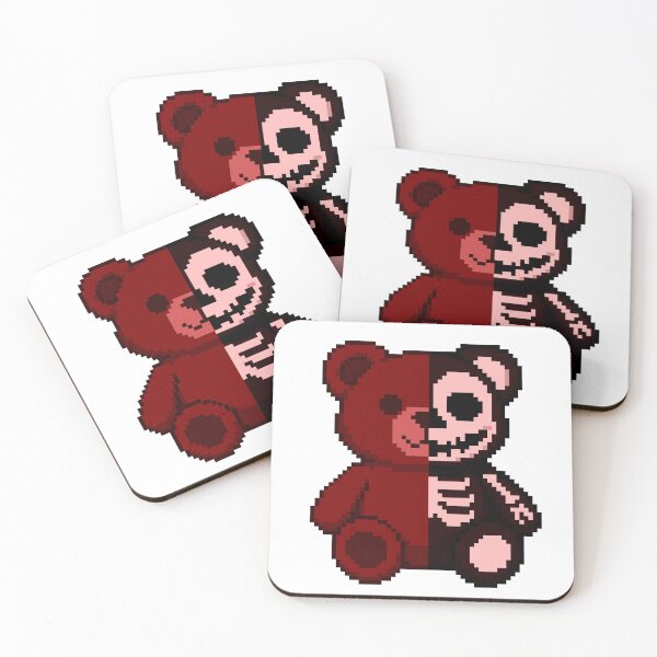 Item preview, Pixel Creepy-Cute Bear – Bloody Horror designed and sold by retro_pixel.