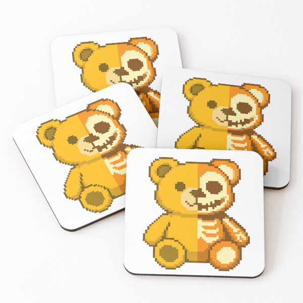 Item preview, Pixel Creepy-Cute Bear – Candy Corn designed and sold by retro_pixel.