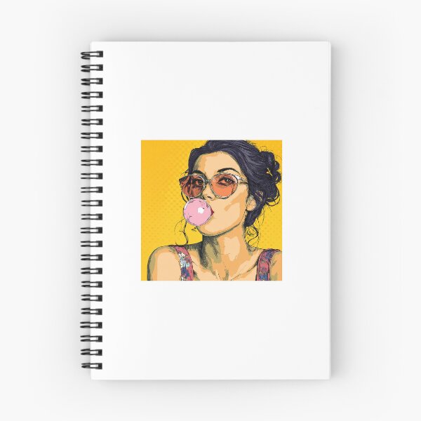 Item preview, Pop Art Woman blowing bubble designed and sold by Rotisseriechi1.
