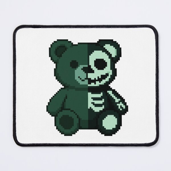 Item preview, Pixel Creepy-Cute Bear – Witchy Green designed and sold by retro_pixel.