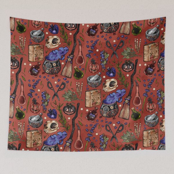 Item preview, Kitchen Witch Orange background designed and sold by JJLosh.