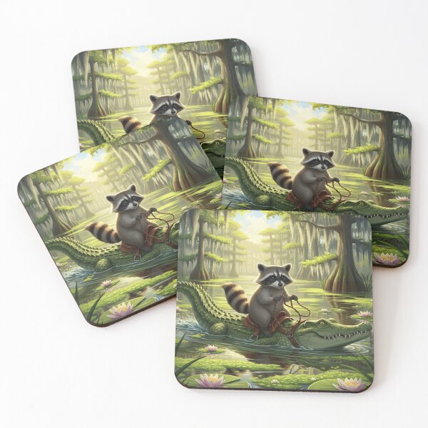 Item preview, Raccoon Rodeo: Gator Edition designed and sold by J.Caraccia.