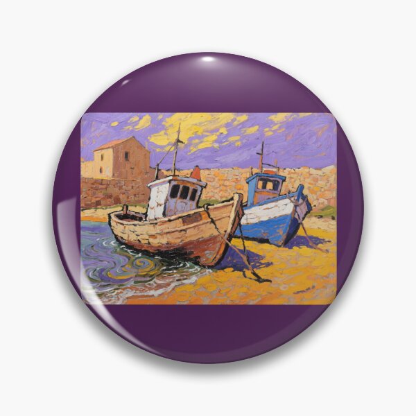 Item preview, Paignton Harbour(watercolour + AI) designed and sold by artsmeow.