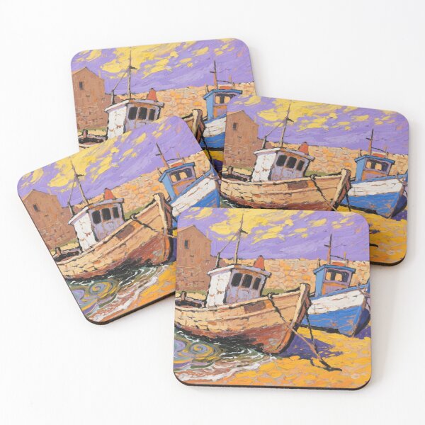 Item preview, Paignton Harbour(watercolour + AI) designed and sold by artsmeow.