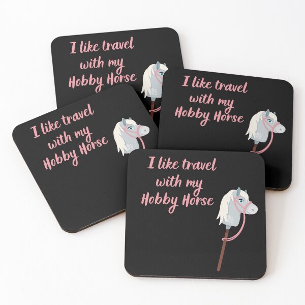 Item preview, Travel with my Hobby Horse funny equestrian travel design designed and sold by MegiSmile.