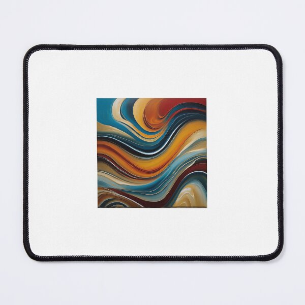 Item preview, Golden Drift – Earthy Abstract Flow Painting designed and sold by TheDailyPrint.