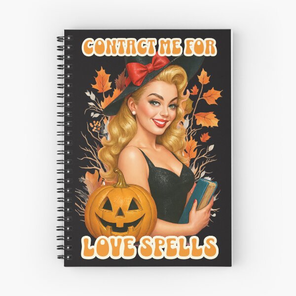 Item preview, Retro Halloween Witch with Love Spells designed and sold by AwesomeBeyondLimits.