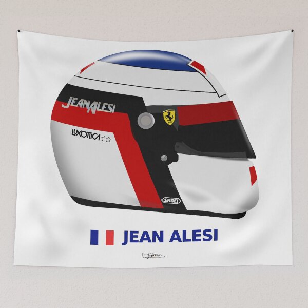 Item preview, Jean Alesi - helmet designed and sold by JageOwen.