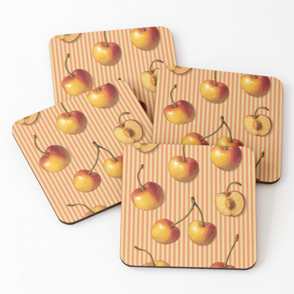 Item preview, Retro-Modern Cherry Stripes designed and sold by reka-designs.