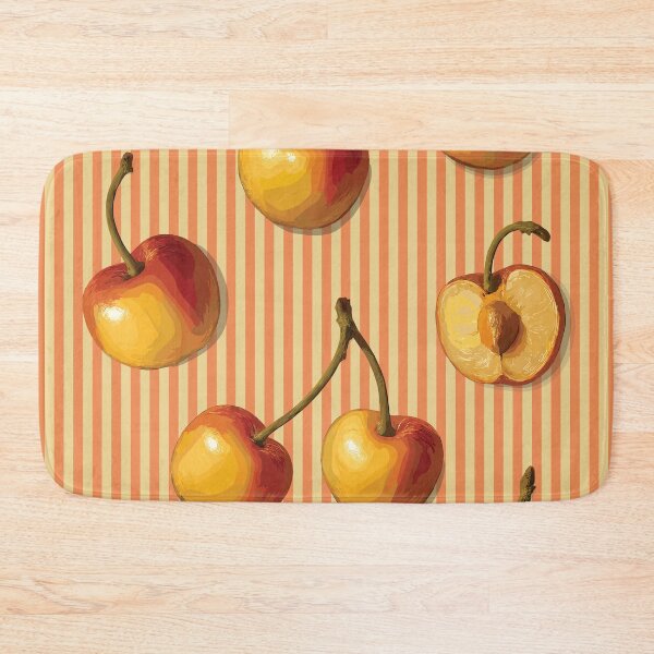 Item preview, Retro-Modern Cherry Stripes designed and sold by reka-designs.