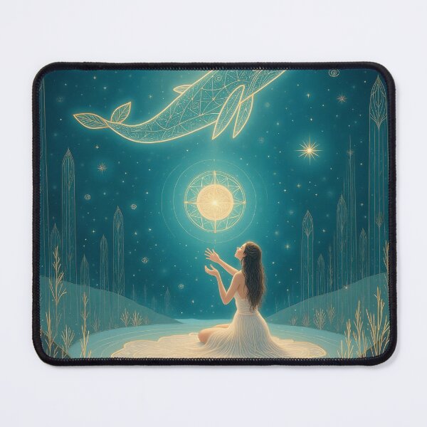 Item preview, The ocean goddess summoning the sacred whale designed and sold by 	aluzia.design.