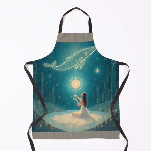 Item preview, The ocean goddess summoning the sacred whale designed and sold by aluzia.design.