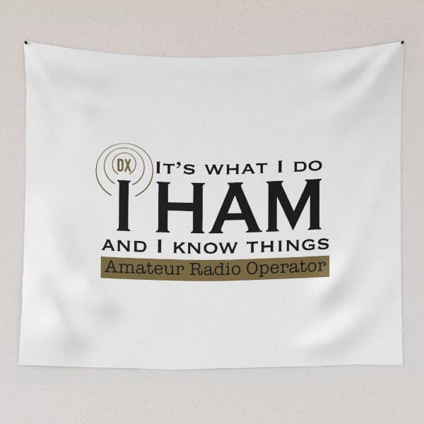Item preview, Funny Ham Radio Operator - It's What I Do...I Know Things designed and sold by creativebeeshop.