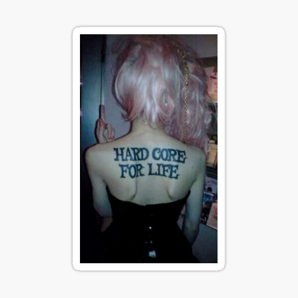 Item preview, Hardcore For Life Tattoo designed and sold by txnezXD.