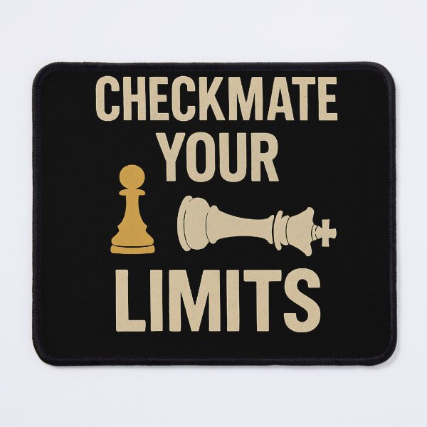 Item preview, Checkmate Your Limits – Motivational Chess Design designed and sold by Your Chess Vault.