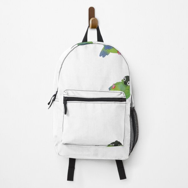 Item preview, Nanday Conure Black Hooded Parakeet Parrot kawaii illustration designed and sold by casserolepets.