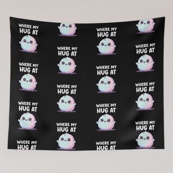 Item preview, Fluffy Monster "Where My Hug at" Cute Art designed and sold by DMNindustries.