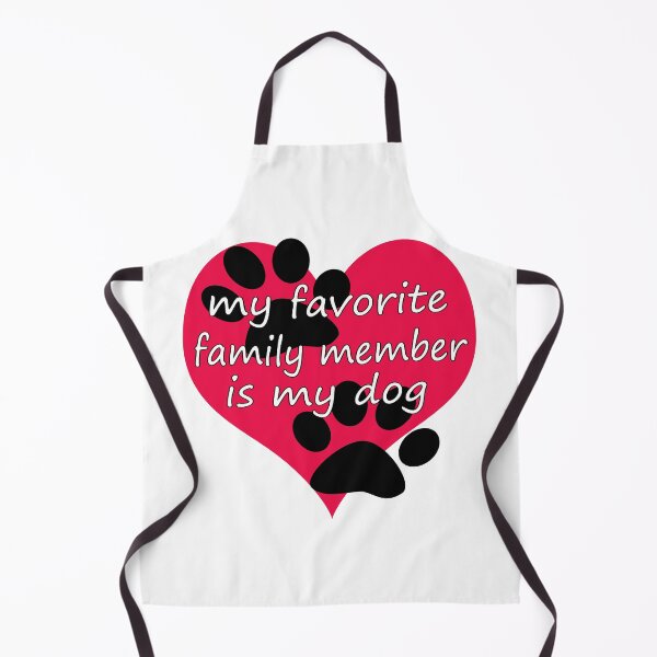 Item preview, "My favorite family member is my dog" art designed and sold by JenExpresses.