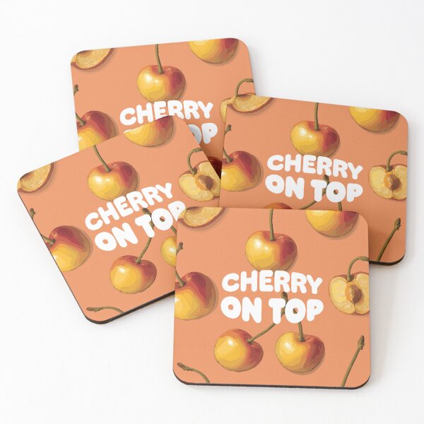 Item preview, Cherry On Top Retro-Modern Orange designed and sold by reka-designs.