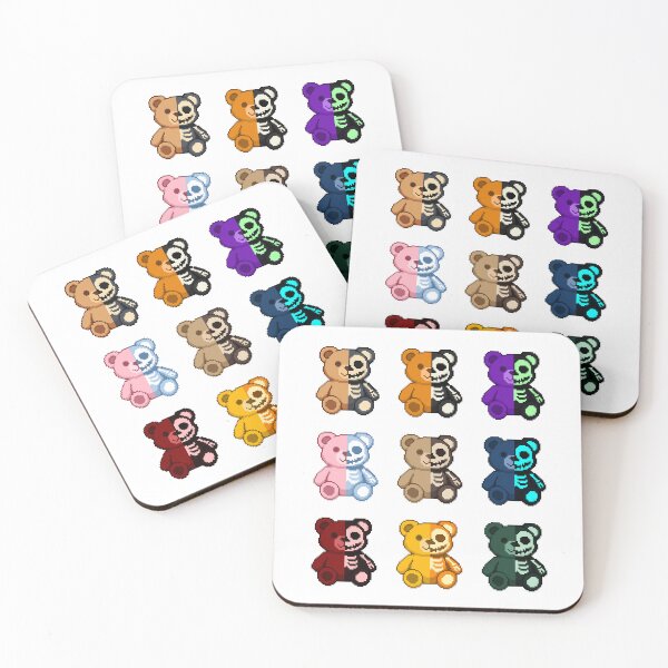 Item preview, Pixel Creepy-Cute Bear – Complete 9-Design Collection designed and sold by retro_pixel.