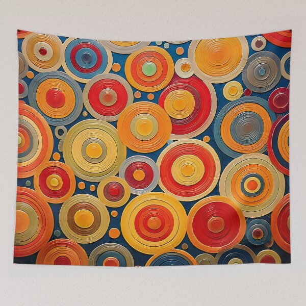 Item preview, Abstract Circles Style designed and sold by ArtFactoryAI.