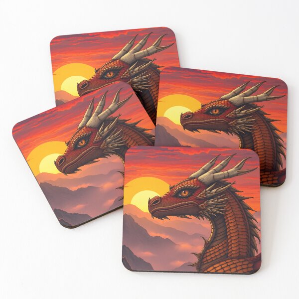 Item preview, Dragon at Sunset designed and sold by ChanceTwoArt.