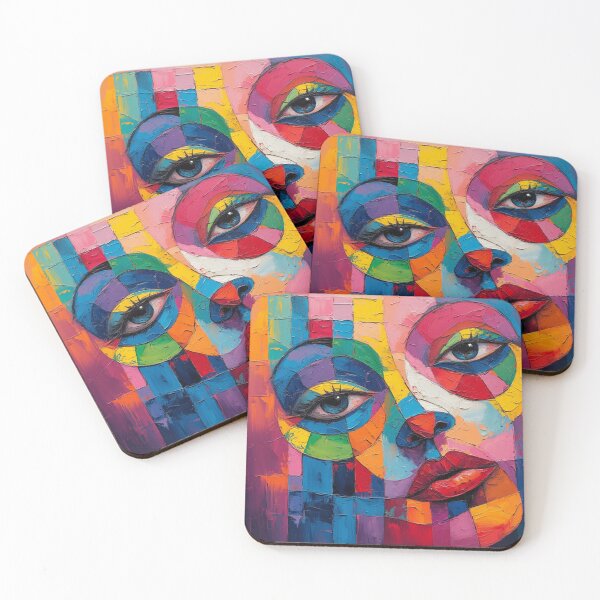 Item preview, Abstract Cubism Portrait designed and sold by TheDarkWardrobe.