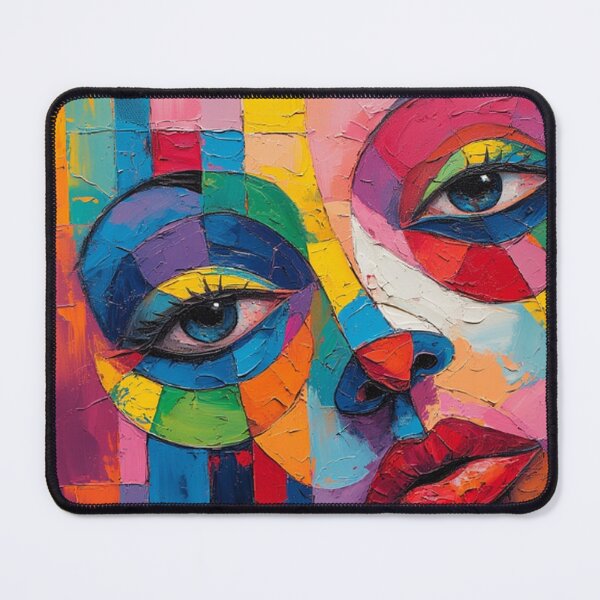 Item preview, Abstract Cubism Portrait designed and sold by TheDarkWardrobe.