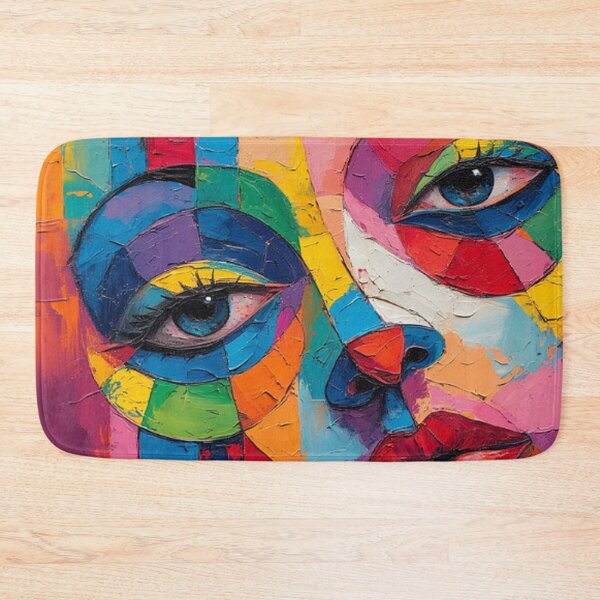 Item preview, Abstract Cubism Portrait designed and sold by TheDarkWardrobe.
