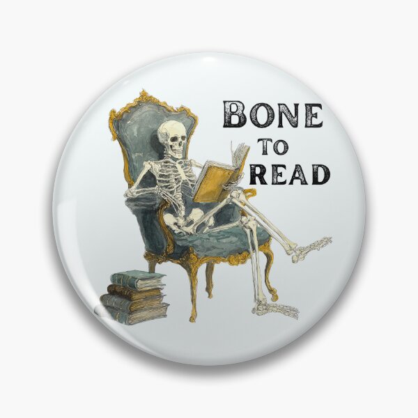 Item preview, Bone To Read – Gothic Skeleton Reading Chair Home Décor & Apparel designed and sold by Compass and a Camera.