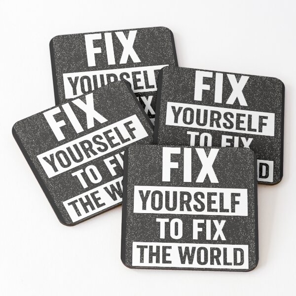 Item preview, Fix Yourself To Fix The World designed and sold by Better4Tomorrow.