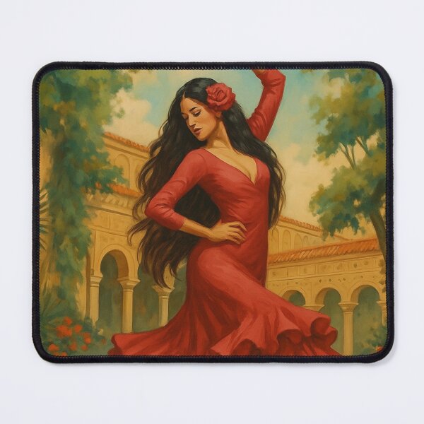 Item preview, Flamenco dancer red dress designed and sold by La Loca.
