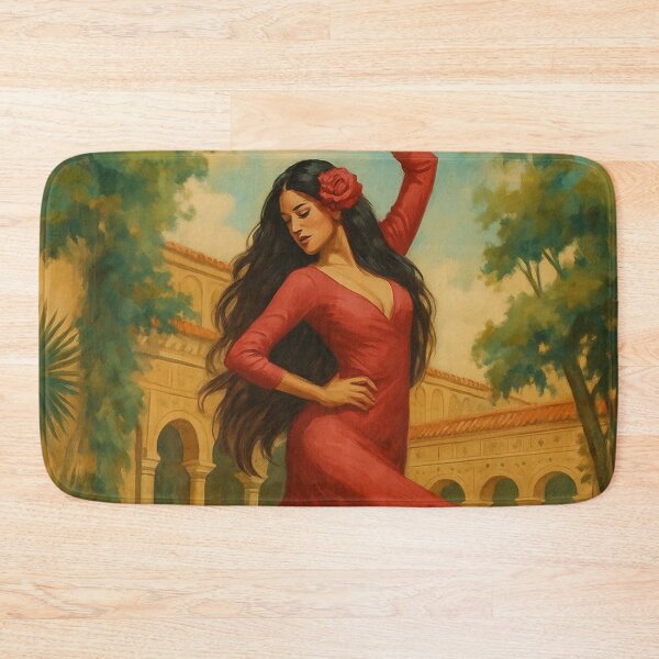 Item preview, Flamenco dancer red dress designed and sold by La Loca.
