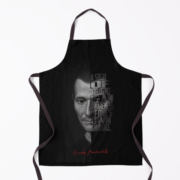 Item preview, Niccolò Machiavelli Black & White Half Portrait designed and sold by Enea Kelo.