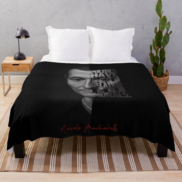 Item preview, Niccolò Machiavelli Black & White Half Portrait designed and sold by Enea Kelo.