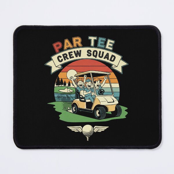 Item preview, "Par Tee Crew Squad" Golf Cart Design designed and sold by DMNindustries.