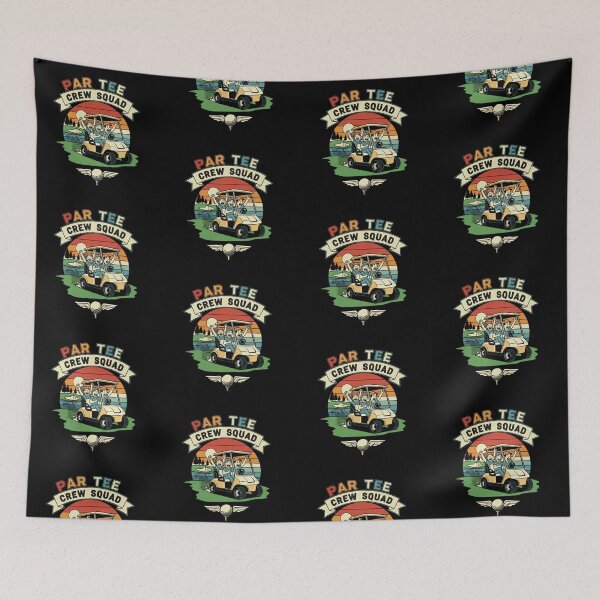 Item preview, "Par Tee Crew Squad" Golf Cart Design designed and sold by DMNindustries.